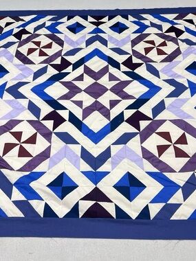 Bluegrass Jamboree Cotton Queen size Patchwork Quilt Top/Topper Machine pieced